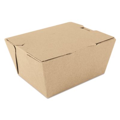 SCT ChampPak Carryout Boxes, #1, 4.38 x 3.5 x 2.5, Brown, Paper, 450/Carton (0731)