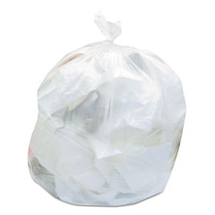 Linear Low Density Can Liners with AccuFit Sizing, 44 gal, 0.9 mil, 37" x 50", Clear, 50/Box (H7450TCRC1)
