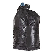 FlexSol LOW DENSITY REPRO CAN LINERS, 60 GAL, 1.5 MIL, 38" X 58", BLACK, 100/CARTON (GAT60XH)