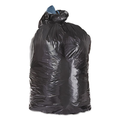 FlexSol LOW DENSITY REPRO CAN LINERS, 60 GAL, 1.5 MIL, 38" X 58", BLACK, 100/CARTON (GAT60XH)