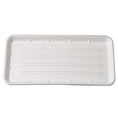 Genpak Supermarket Trays, 14.75 x 1 x 8, 125/Bag, 2 Bags/Carton (25SWH)