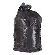 Trinity Plastics Low-Density Can Liners, 45 gal, 2.4 mil, 40" x 46", Black, 100/Carton (ML4046XH)