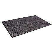 Crown Oxford Wiper Mat, Rectangular, Charcoal Gray/Black Loop Pile Surface, 48" x 72" (OXH046GY)