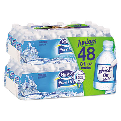 Nestle Waters Pure Life Purified Water, 8 oz Bottle, 48/Carton (12256656)