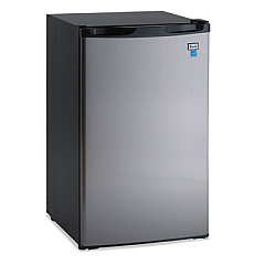 Avanti 4.4 CF Refrigerator, 19 1/2"W x 22"D x 33"H, Black/Stainless Steel (RM4436SS)