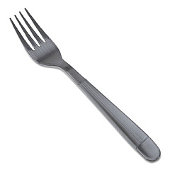 GEN WRAPPED CUTLERY, 7.25" FORK, HEAVYWEIGHT, POLYPROPYLENE, BLACK,1,000/CARTON (GENHYBIWF)