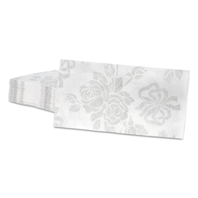 Hoffmaster Linen-Like Guest Towels, 17 x 12, Silver, 125/Pack, 4 Packs/Carton (856513)