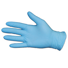 Impact PRO-GUARD DISPOSABLE POWDER-FREE GENERAL-PURPOSE NITRILE GLOVES, BLUE, MEDIUM, 100/BOX, 10 BOXES/CARTON (8644M)