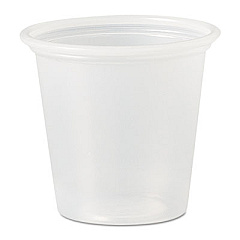 Dart Polystyrene Portion Cups, 1.25 oz, Translucent, 2,500/Carton (P125N)