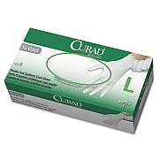 Curad 3g Synthetic Vinyl Exam Gloves, Powder-Free, Large, 100/box (6CUR8236)