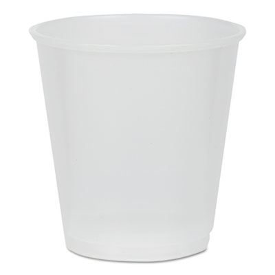 Pactiv Evergreen Translucent Plastic Cups, 3 oz, 80/Pack, 30 Packs/Carton (YE3)