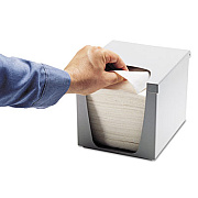 Kimberly-Clark Professional* Quarterfold Wiper Dispenser, Plastic, 7.5 x 9 x 7.38, Gray, 6/Carton (09107)