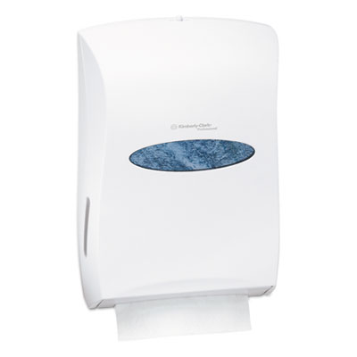 Kimberly-Clark Professional* Universal Towel Dispenser, 13.31 x 5.85 x 18.85, Pearl White (09906)
