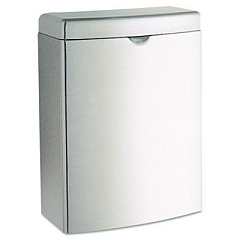 Bobrick Contura Receptacle, 1 gal, Stainless Steel (270)
