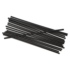 Boardwalk SINGLE-TUBE STIR-STRAWS, 5 1/4", BLACK, 1000/PACK (BWKSTRU525B10PK)