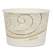 Dart Single Poly Paper Container, 12 Oz, Symphony, 4.2" Dia, 60/pack, 20 Pack/carton (VS512SYM)
