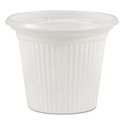 Plastifar Plastic Condiment Cups, 0.75 oz, Translucent, 250/Sleeve, 20 Sleeves/Carton (11014)