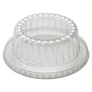 SOLO Flat-Top Dome PET Plastic Lids, For 12 oz Containers, 4.34" Diameter x 1.5" h, Clear, 1,000/Carton (DF120090)