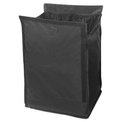 Rubbermaid Commercial Executive Quick Cart Liner, 12.8" x 14.5", Black (1902703)