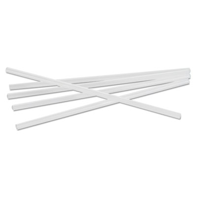Boardwalk Jumbo Straws, 7 3/4", Plastic, Translucent, Unwrapped, 250/pack (BWKJSTU775T50PK)