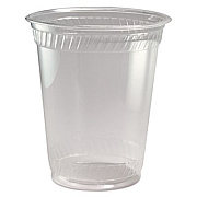 Fabri-Kal Greenware Cold Drink Cups, Squat, 12 oz to 14 oz, Sugarcane, Clear, 1,000/Carton (GC12S)