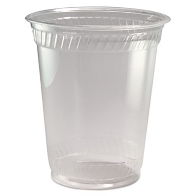 Fabri-Kal Greenware Cold Drink Cups, Squat, 12 oz to 14 oz, Sugarcane, Clear, 1,000/Carton (GC12S)