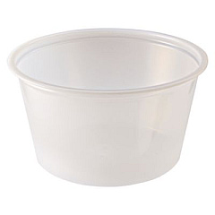 Fabri-Kal Portion Cups, 2 oz, Plastic, Clear, 250/Sleeve, 10 Sleeves/Carton (PC200)