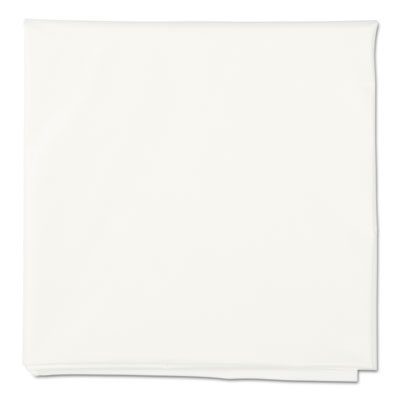 Hoffmaster Octy-Round Plastic Tablecover, 82" Diameter, White, 12/Carton (112010)