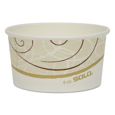 Dart Single Poly Paper Containers, 6 Oz, Symphony Design, 50/pack, 20 Pack/carton (VS506XSYM)