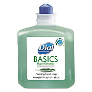 Dial Professional Basics Hypoallergenic Foaming Hand Wash, Honeysuckle, 1 L, 6/Carton (06060CT)