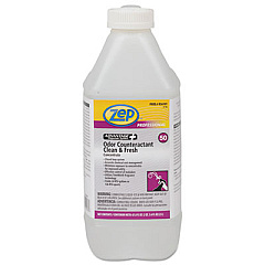 Zep Professional CONCENTRATED ODOR COUNTERACTANT, CLEAN AND FRESH, 67.6 OZ BOTTLE, 4/CARTON (R36101CT)