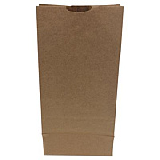 Ross & Wallace Paper Products Grocery Paper Bags, 10# Size, Heavy-Duty, 50# Basis Weight, 7" x 4.38" x 13.75", Kraft, 500/Bundle (GH10500)