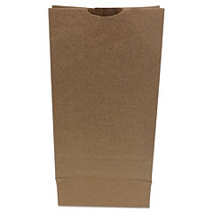 Ross & Wallace Paper Products Grocery Paper Bags, 10# Size, Heavy-Duty, 50# Basis Weight, 7" x 4.38" x 13.75", Kraft, 500/Bundle (GH10500)