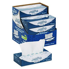 Angel Soft ps Ultra Facial Tissue, 2-Ply, White, 125 Sheets/Box, 10 Boxes/Carton (4836014)