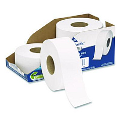 Georgia Pacific Professional White Jumbo Bathroom Tissue, Septic Safe, 2-Ply, 3.5" x 1,000 ft, 4 Rolls/Carton (2172114)