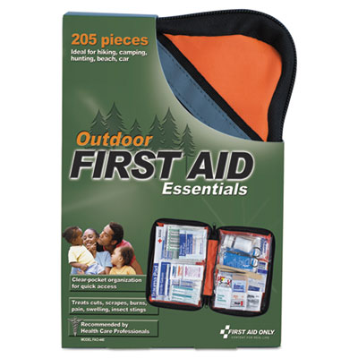 First Aid Only Outdoor Softsided First Aid Kit, 205 Pieces, Fabric Case (440)