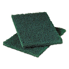 Scotch-Brite PROFESSIONAL Heavy-Duty Scouring Pad 86, Green, 6 x 9, 6/Pack, 10 Packs/Carton (20502)