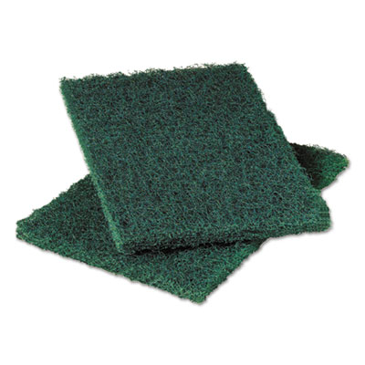 Scotch-Brite PROFESSIONAL Heavy-Duty Scouring Pad 86, Green, 6 x 9, 6/Pack, 10 Packs/Carton (20502)