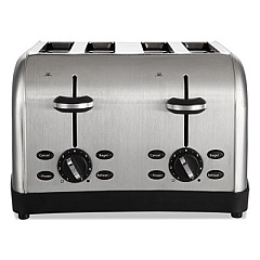 Oster Extra Wide Slot Toaster, 4-Slice, 12 3/4 X 13 X 8 1/2, Stainless Steel (RWF4S)