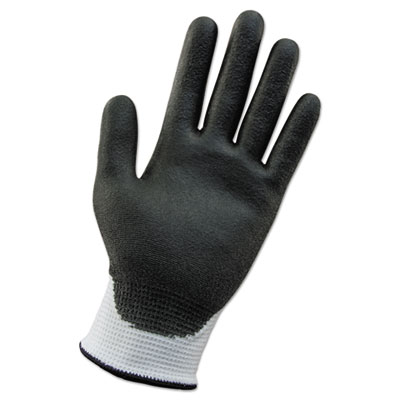 KleenGuard G60 ANSI Level 2 Cut-Resistant Gloves, EN388: 4343, 8.46" Long, Small, White/Black, 12 Pairs/Carton (38689)