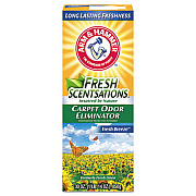 Arm & Hammer Fresh Scentsations Carpet Odor Eliminator, Fresh Breeze, 30 oz Box, 6/Carton (3320011536)