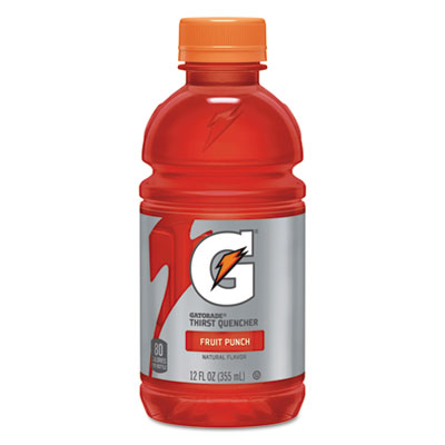 Gatorade G-Series Perform 02 Thirst Quencher, Fruit Punch, 12 oz Bottle, 24/Carton (12196)