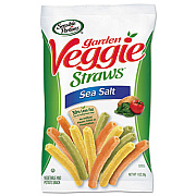 Sensible Portions Veggie Straws, Sea Salt, 1 oz Bag, 8 Bags/Carton (30357)