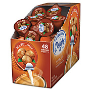 International Delight Flavored Liquid Non-Dairy Coffee Creamer, Hazelnut, 0.44 oz Mini Cups, 48/Box (02283)