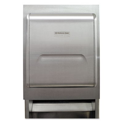 Scott MOD Recessed Dispenser Housing with Trim Panel, 11.13 x 4 x 15.37, Stainless Steel (43823)