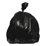 Heritage Linear Low-Density Can Liners, 10 gal, 0.35 mil, 23" x 24", Black, 500/Carton (H4823RK)