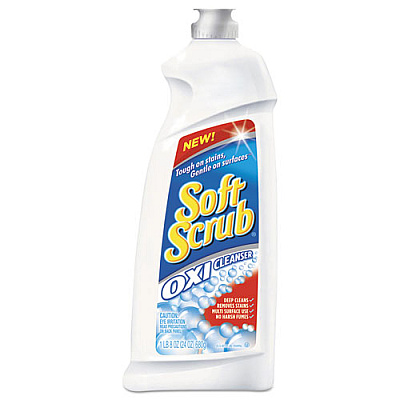 Soft Scrub Oxi Cleanser, Clean Scent, 24 Oz Bottle (02195EA)