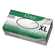 Curad 3g Synthetic Vinyl Exam Gloves, Powder-Free, X-Large, 90/box (6CUR8237)
