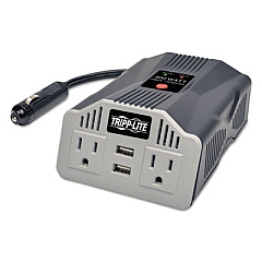 Tripp Lite PowerVerter Ultra-Compact Car Inverter, 400W, 2 AC/2 USB, 3.1A (PV400USB)