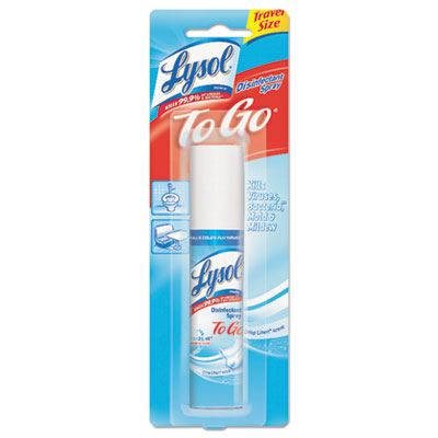 LYSOL Brand Disinfectant Spray To Go, Crisp Linen, 1 oz Aerosol Spray (79132)